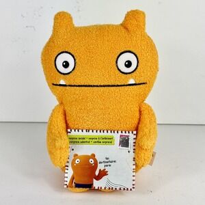 Ugly Doll Wade The Helper Orange w/Blue Apron 9" Plush Doll